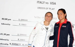 fed cup errani hampton